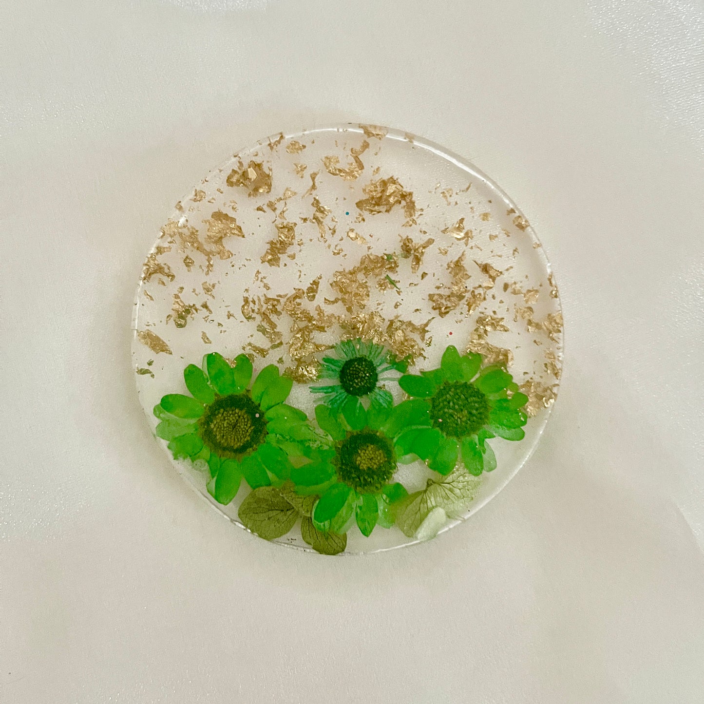Resin Flower Petal Coaster