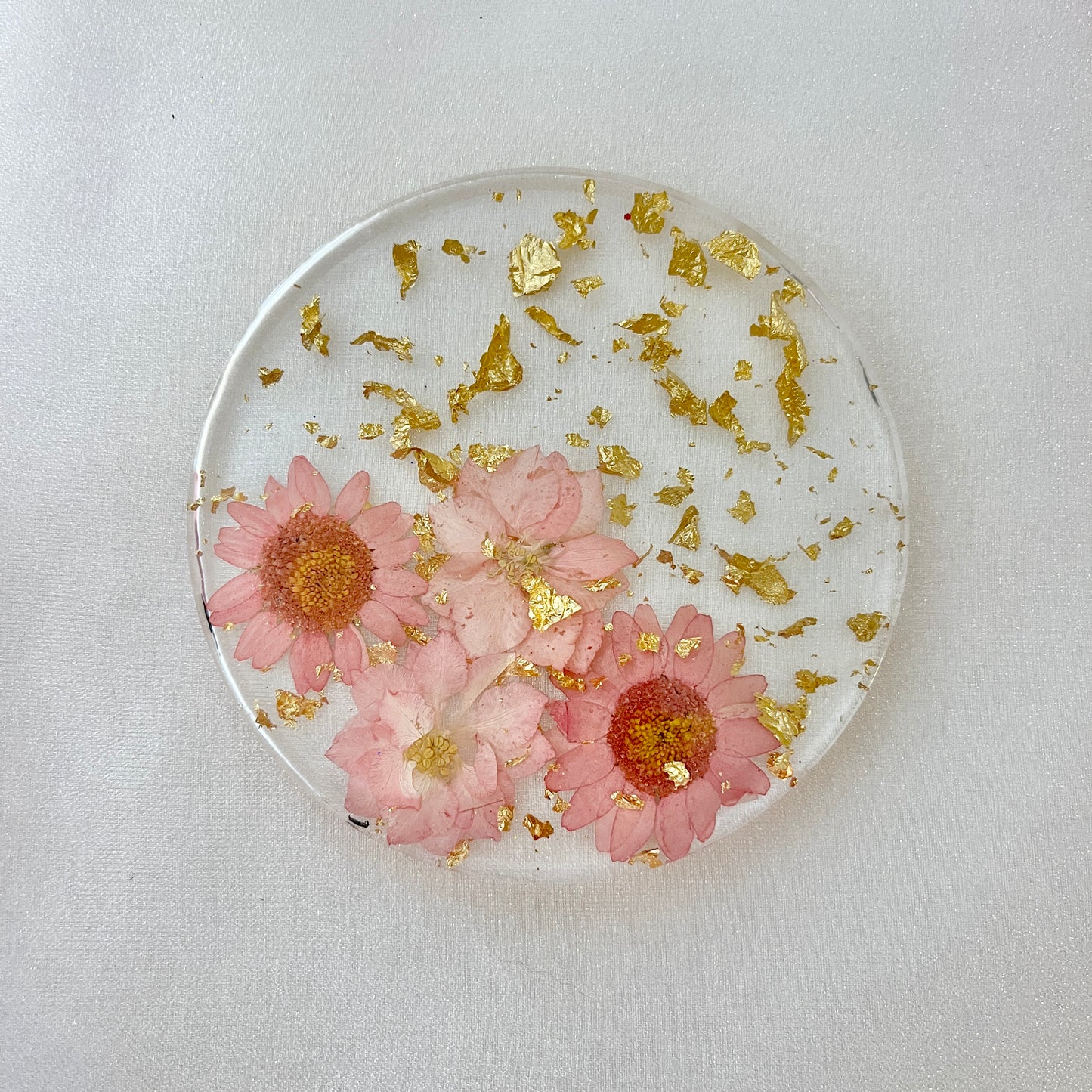 Resin Flower Petal Coaster