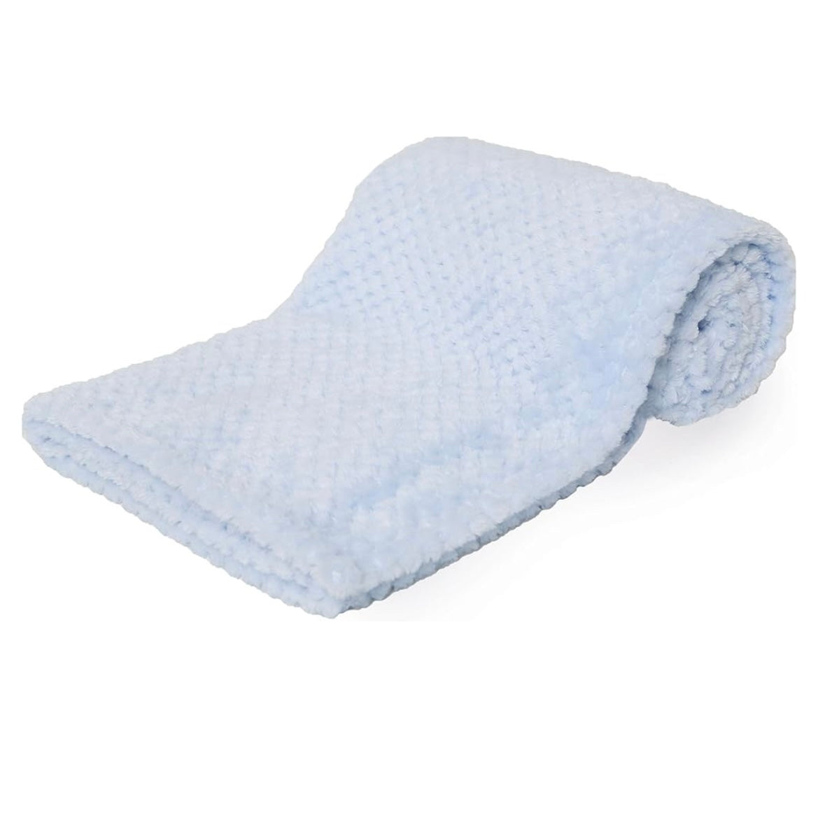 Light blue baby blanket