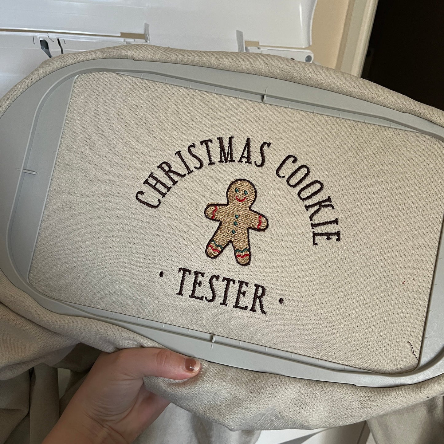 Christmas Cookie Embroidered Sweatshirt
