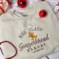 Mrs Claus' Gingerbread Bakery Embroidered Sweatshirt