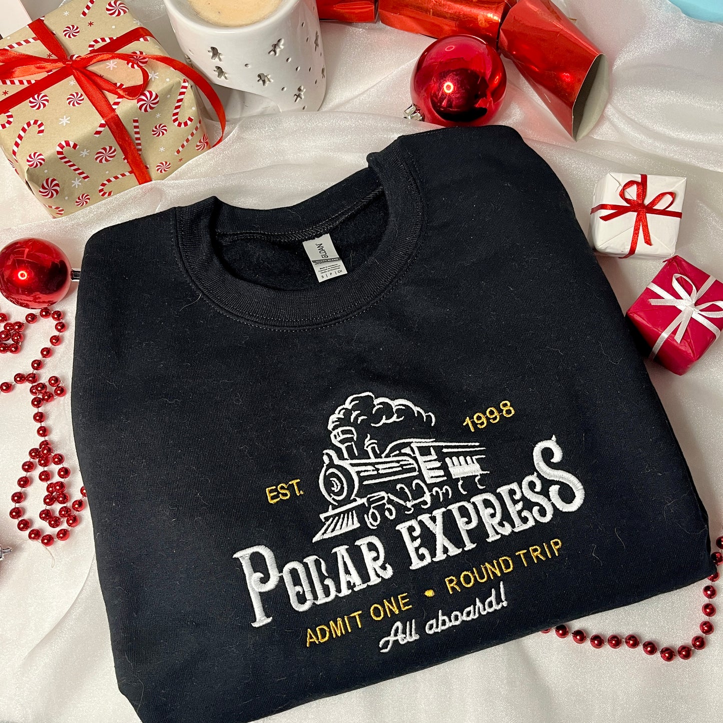 Polar Express Embroidered Sweatshirt