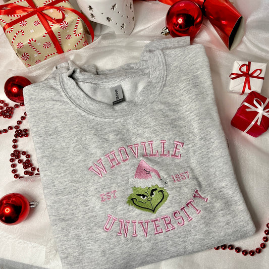 Whoville University Embroidered Sweatshirt