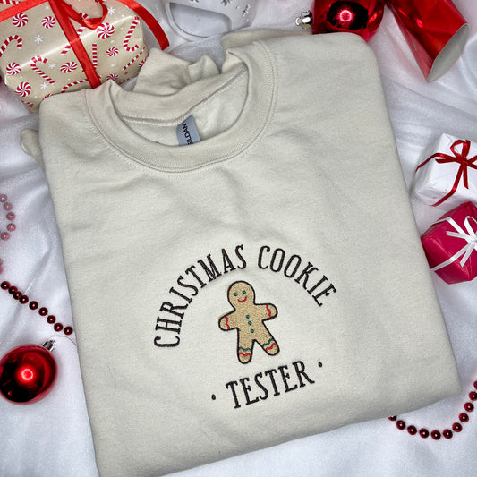 Christmas Cookie Embroidered Sweatshirt