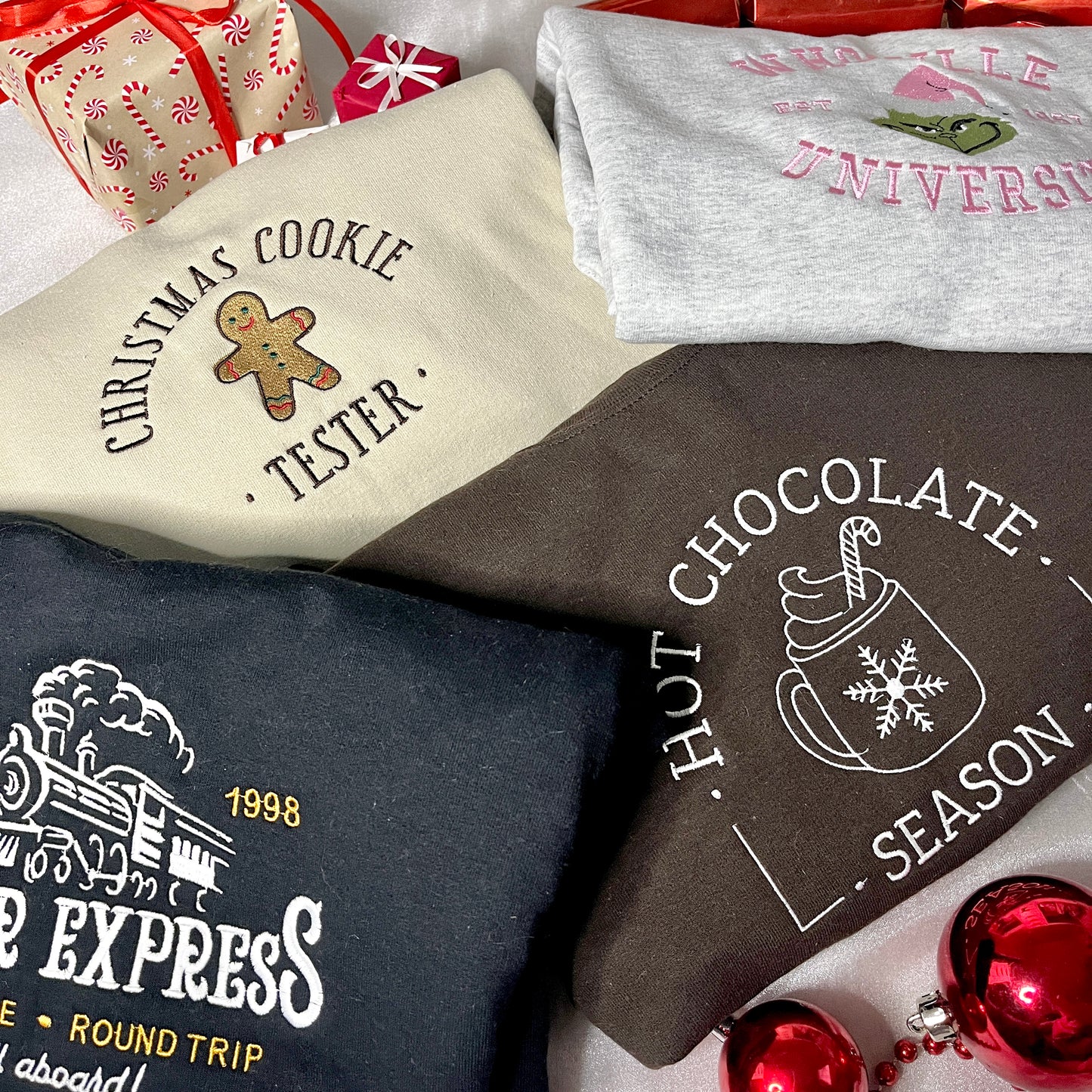 Polar Express Embroidered Sweatshirt