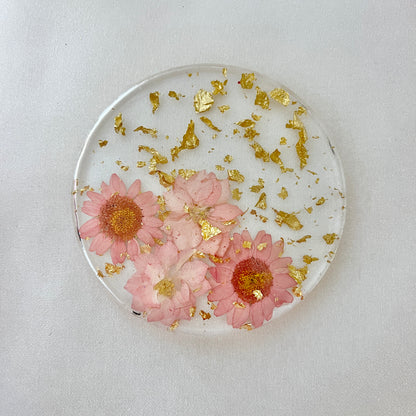 Resin Flower Petal Coaster