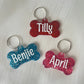 Personalised Resin Dog Name Tag