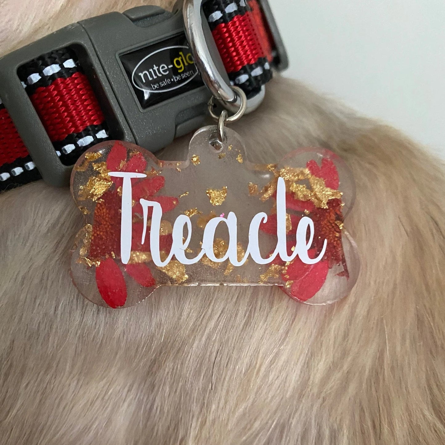 Personalised Resin Dog Name Tag